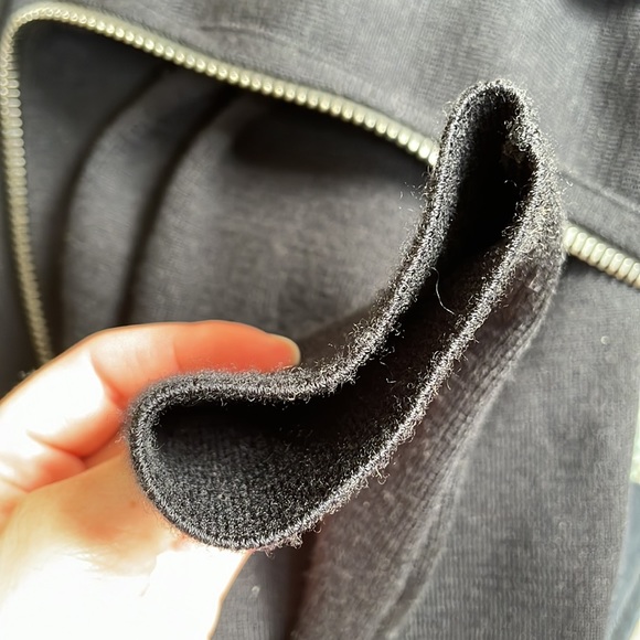 Navy zip up, hooded sweatshirt Authier - Picture 16 of 16